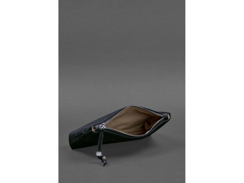 Кожаная женская косметичка 1.0 Темно-синяя, фото 2