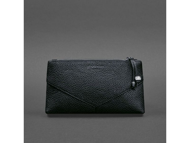 Кожаная женская косметичка 1.0 Темно-синяя, фото 5