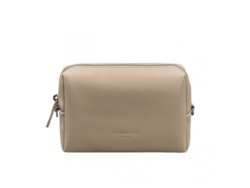 Кожаная косметичка-несессер 3.0 Светло-бежевая, фото 6