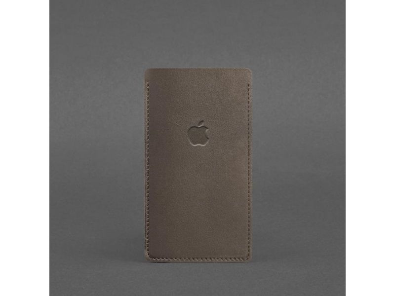 Кожаный чехол для iPhone 11 Темно-бежевый, фото 3