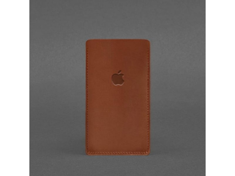 Кожаный чехол для iPhone 11 Светло-коричневый Crazy Horse, фото 3