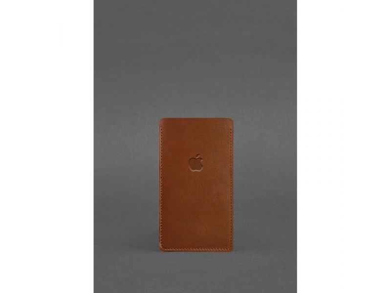 Кожаный чехол для iPhone 11 Светло-коричневый, фото 1