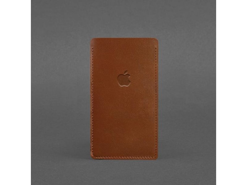 Кожаный чехол для iPhone 11 Светло-коричневый, фото 3