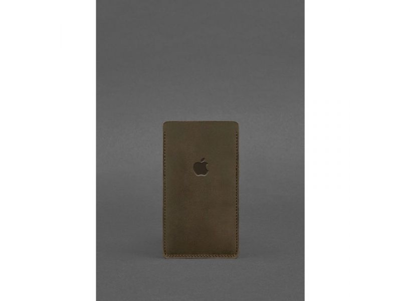 Кожаный чехол для iPhone 11 Темно-коричневый Crazy Horse, фото 1