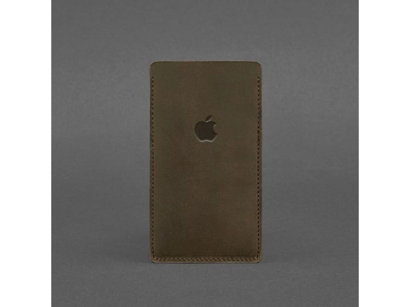 Кожаный чехол для iPhone 11 Темно-коричневый Crazy Horse, фото 3