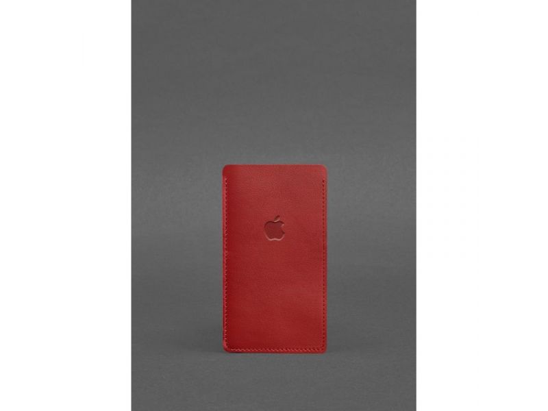 Кожаный чехол для iPhone 11 Красный, фото 1