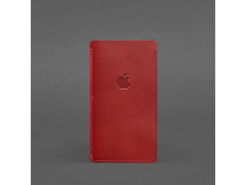 Кожаный чехол для iPhone 11 Красный, фото 3