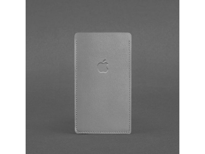 Кожаный чехол для iPhone 11 Серый, фото 3