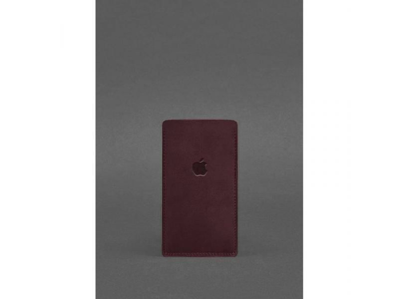 Кожаный чехол для iPhone 11 Бордовый Crazy Horse, фото 1