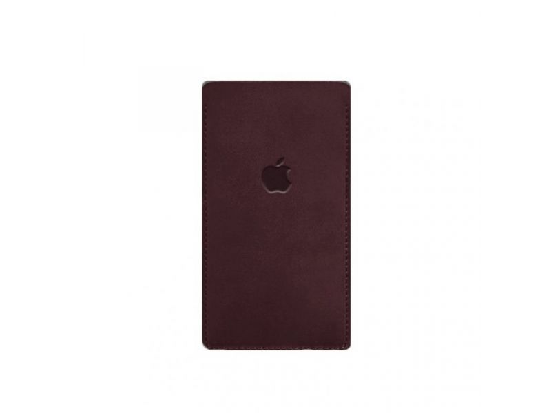 Кожаный чехол для iPhone 11 Бордовый Crazy Horse, фото 4