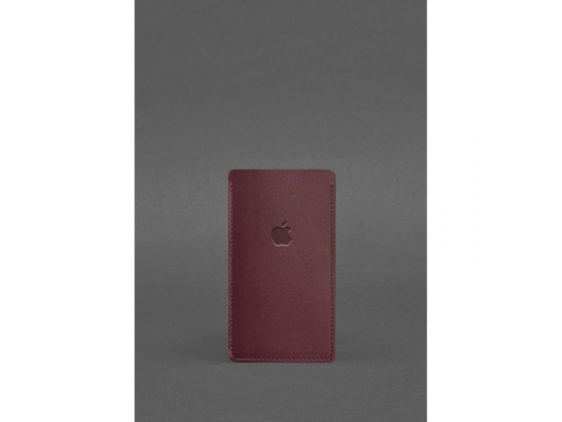 Кожаный чехол для iPhone 11 Бордовый, фото 1