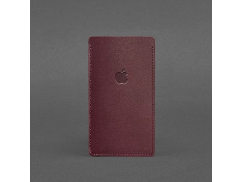 Кожаный чехол для iPhone 11 Бордовый, фото 3