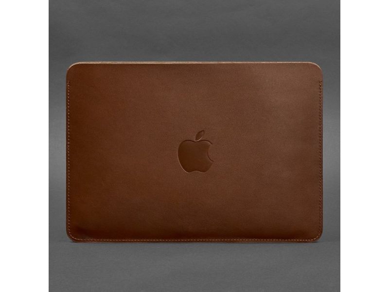 Чехол из натуральной кожи для MacBook 13 дюйм Светло-коричневый Краст, фото 3