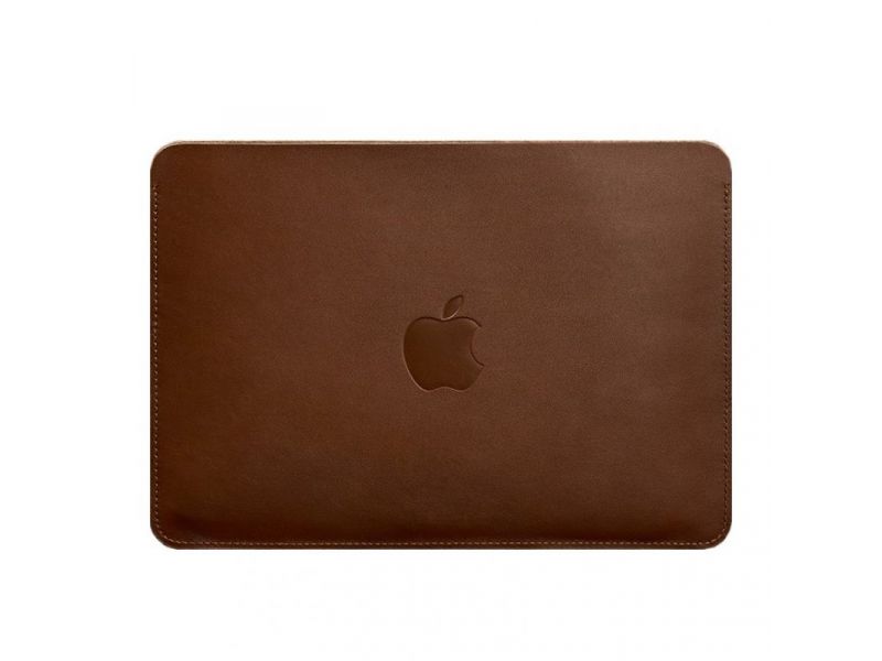 Чехол из натуральной кожи для MacBook 13 дюйм Светло-коричневый Краст, фото 4