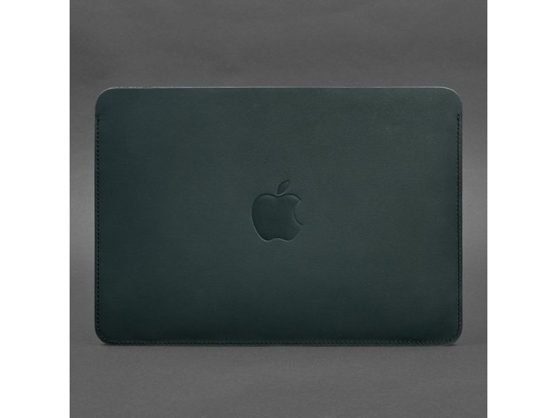 Чехол из натуральной кожи для MacBook 13 дюйм Зеленый Краст, фото 3