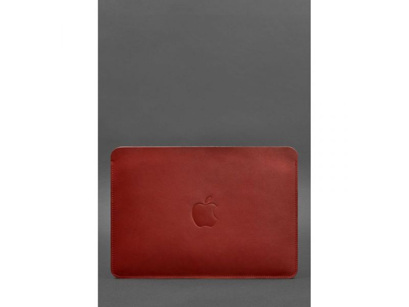 Чехол из натуральной кожи для MacBook 13 дюйм Красный, фото 1