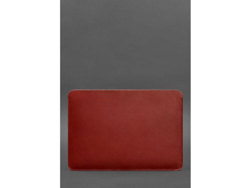 Чехол из натуральной кожи для MacBook 13 дюйм Красный, фото 2
