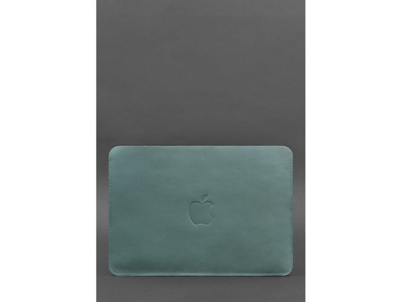 Чехол из натуральной кожи для MacBook 13 дюйм Бирюзовый, фото 1