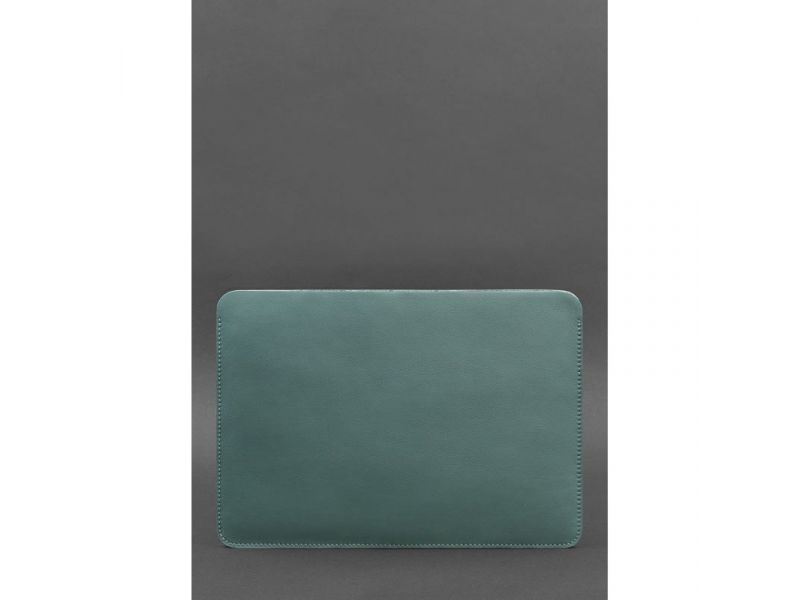 Чехол из натуральной кожи для MacBook 13 дюйм Бирюзовый, фото 2