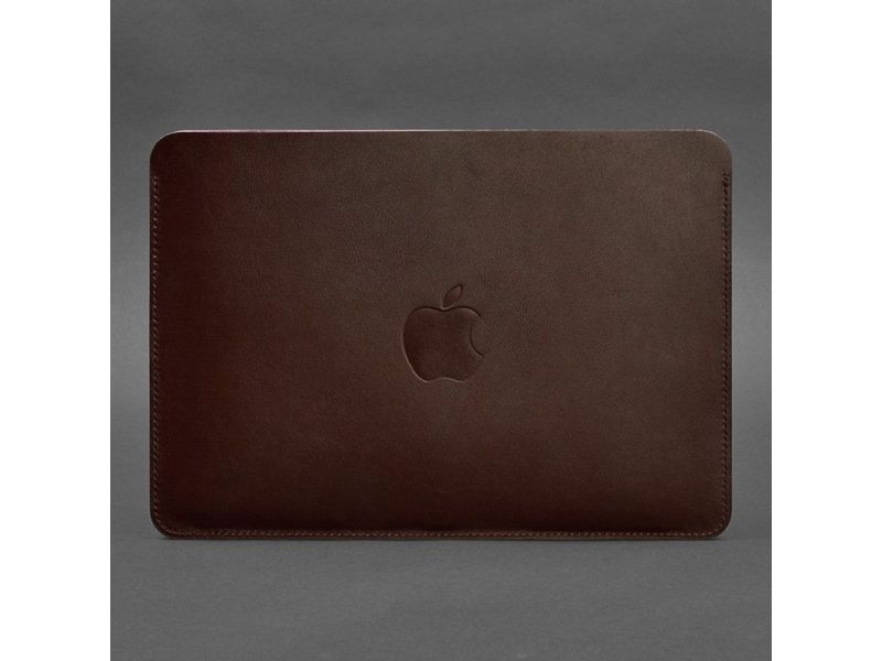 Чехол из натуральной кожи для MacBook 13 дюйм Бордовый, фото 3