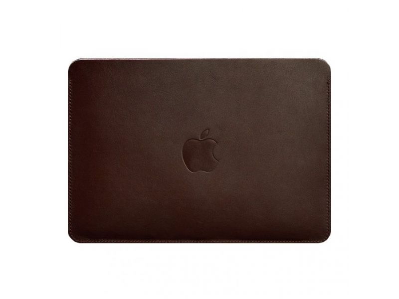 Чехол из натуральной кожи для MacBook 13 дюйм Бордовый, фото 4