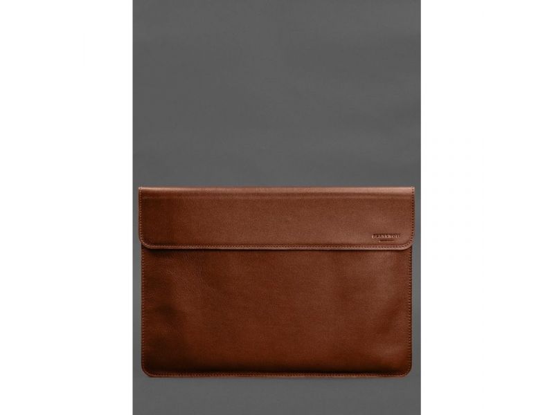 Кожаный чехол-конверт на магнитах для MacBook 15 дюйм Светло-коричневый, фото 1
