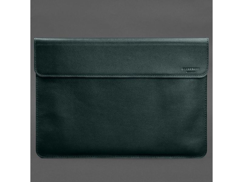 Кожаный чехол-конверт на магнитах для MacBook 15 дюйм Зеленый, фото 4