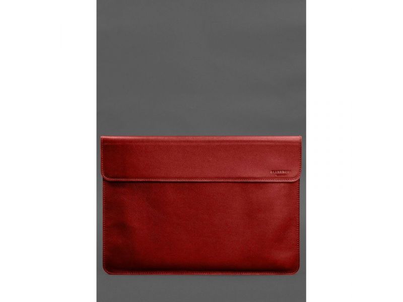 Кожаный чехол-конверт на магнитах для MacBook 15 дюйм Красный, фото 1