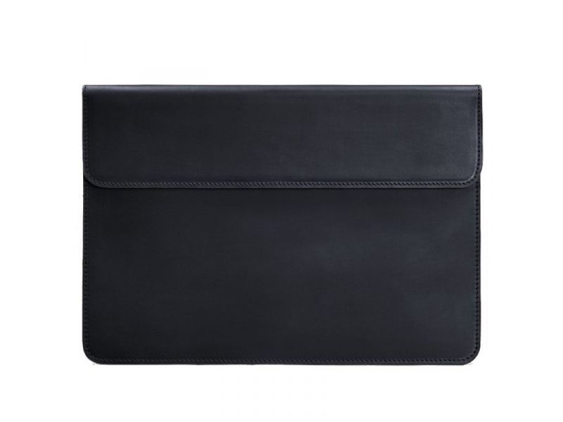 Кожаный чехол-конверт на магнитах для MacBook 15 дюйм Синий Crazy Horse, фото 4