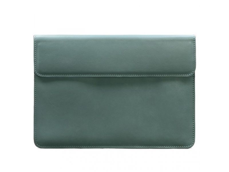 Кожаный чехол-конверт на магнитах для MacBook 15 дюйм Бирюзовый, фото 5