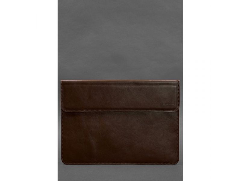 Кожаный чехол-конверт на магнитах для MacBook 15-16 дюйм Бордовый, фото 1