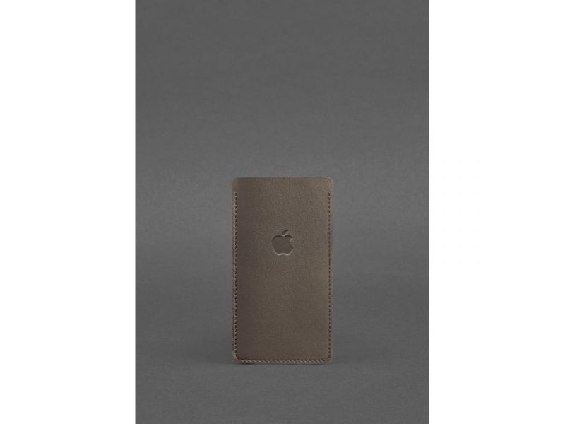 Кожаный чехол для iPhone 13 Темно-бежевый, фото 1