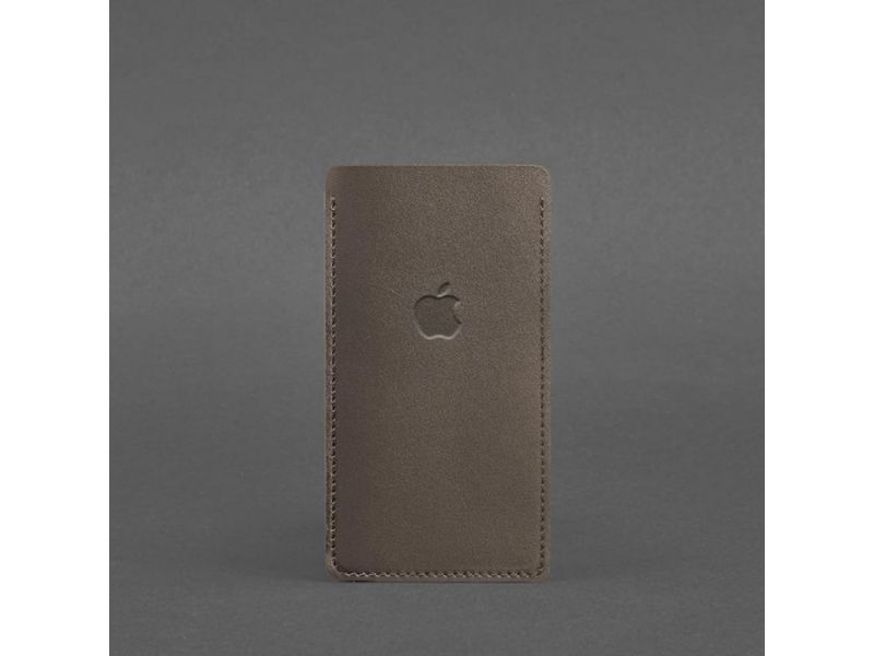 Кожаный чехол для iPhone 13 Темно-бежевый, фото 3
