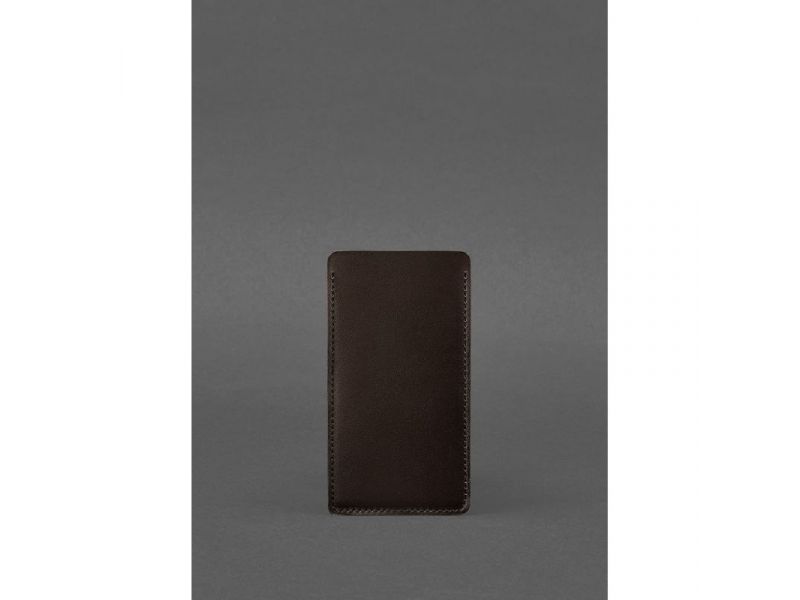 Кожаный чехол для iPhone 13 Темно-коричневый Краст, фото 2