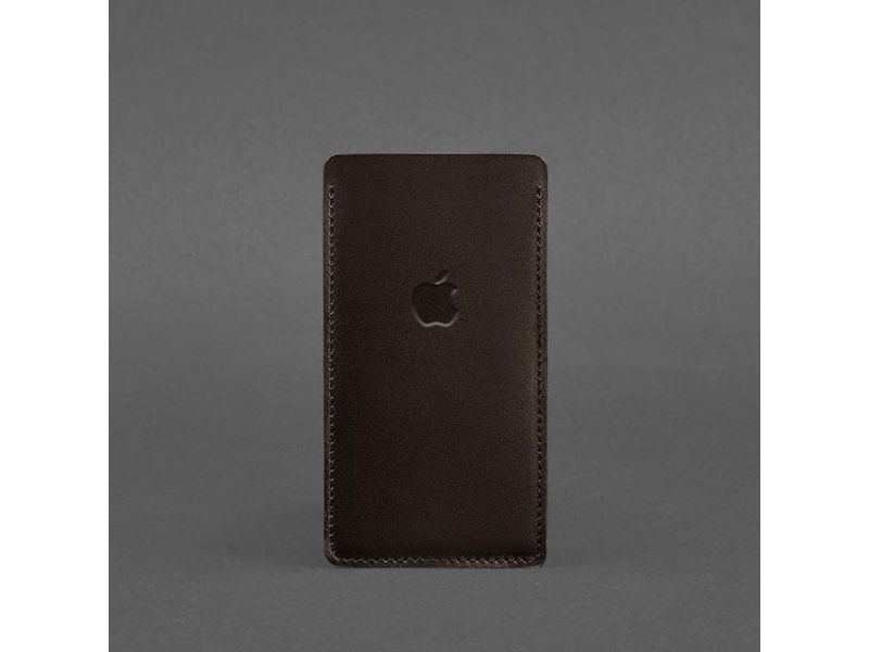 Кожаный чехол для iPhone 12 Темно-коричневый Краст, фото 3