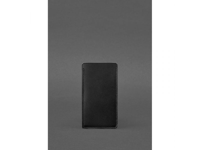 Кожаный чехол для iPhone 12 Черный Краст, фото 2