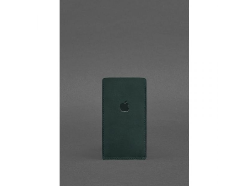 Кожаный чехол для iPhone 12 Зеленый Crazy Horse, фото 1