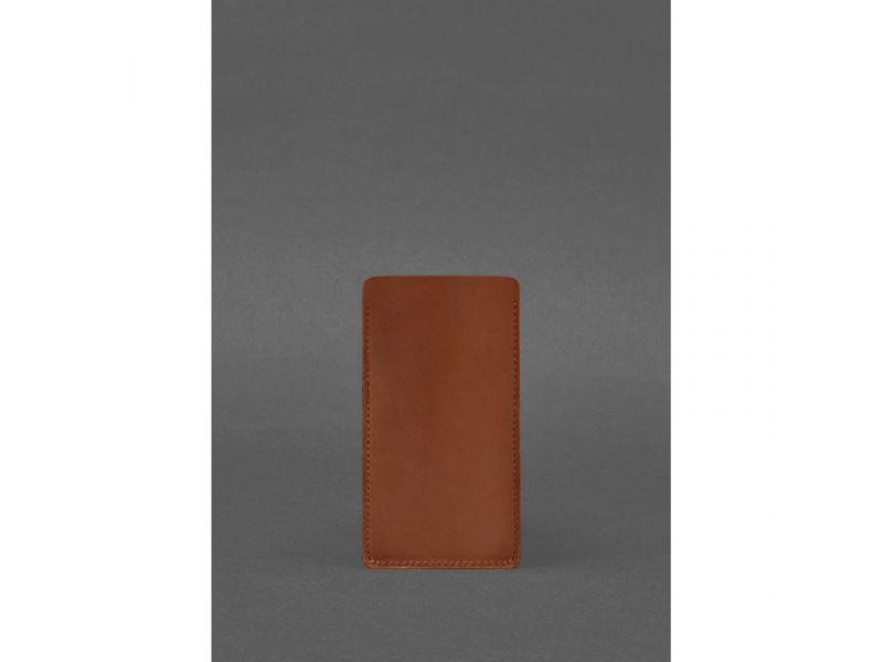 Кожаный чехол для iPhone 13 Светло-коричневый Crazy Horse, фото 2