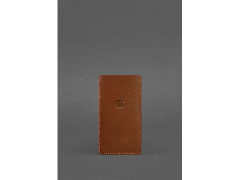 Кожаный чехол для iPhone 13 Светло-коричневый, фото 1