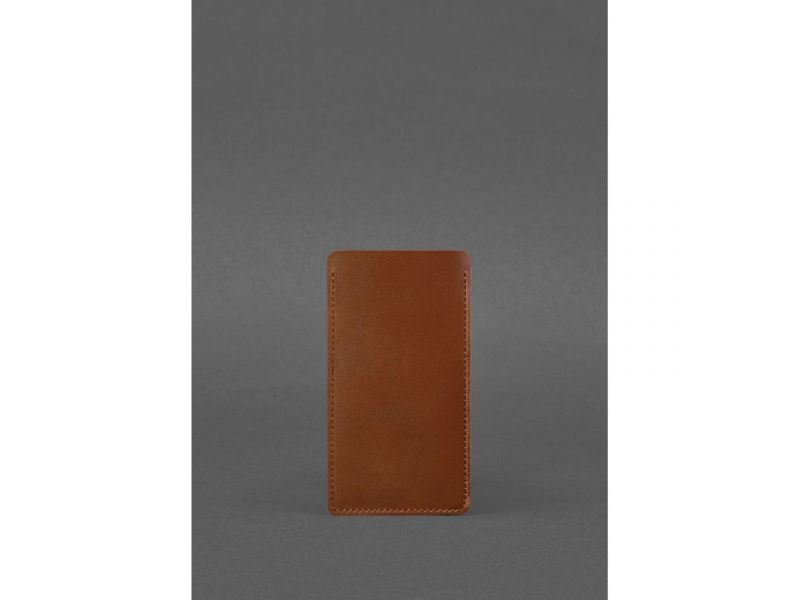 Кожаный чехол для iPhone 13 Светло-коричневый, фото 2