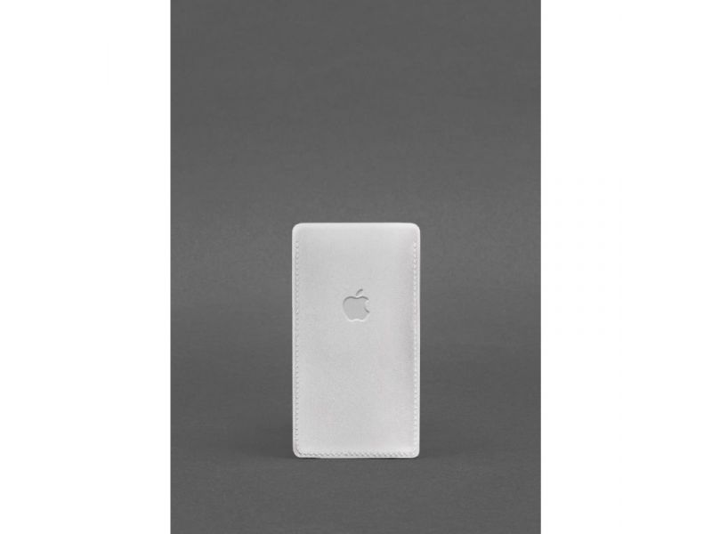 Кожаный чехол для iPhone 13 Белый, фото 1