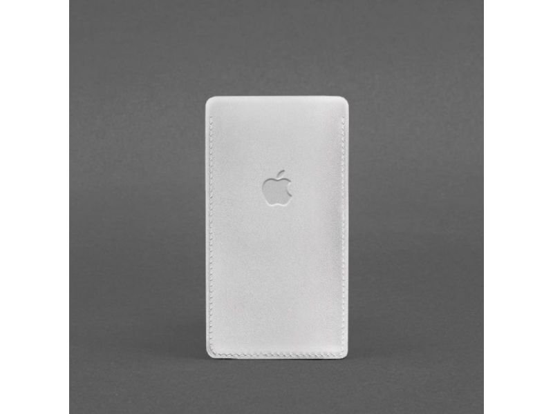 Кожаный чехол для iPhone 12 Белый, фото 3