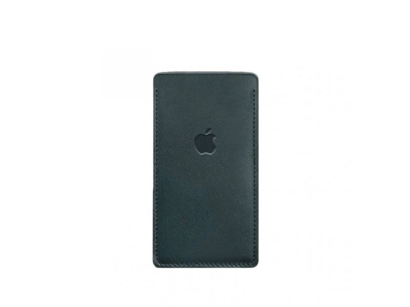 Кожаный чехол для iPhone 13 Зеленый Краст, фото 4