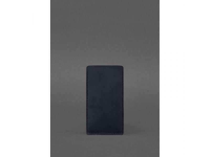 Кожаный чехол для iPhone 13 Синий Crazy Horse, фото 2