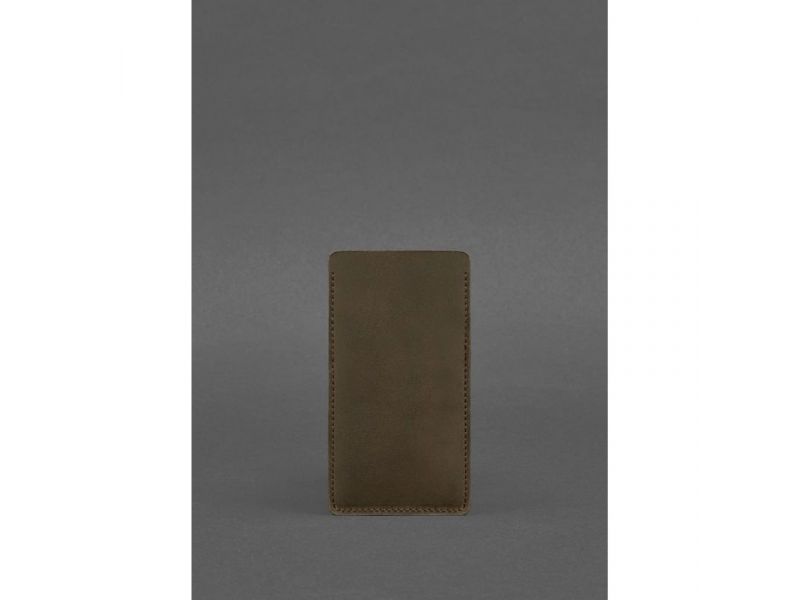 Кожаный чехол для iPhone 13 Темно-коричневый Crazy Horse, фото 2