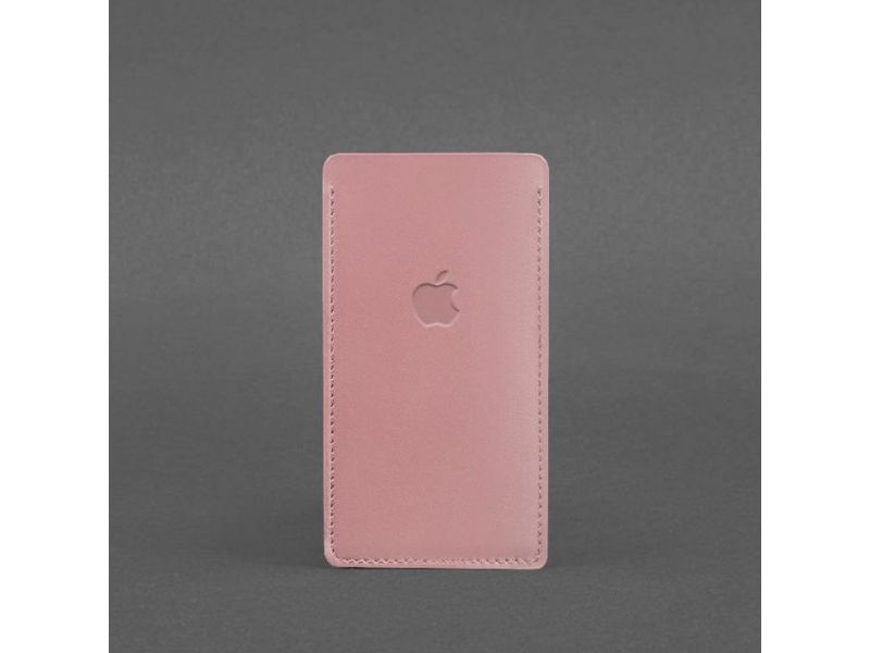 Кожаный чехол для iPhone 13 Розовый, фото 3