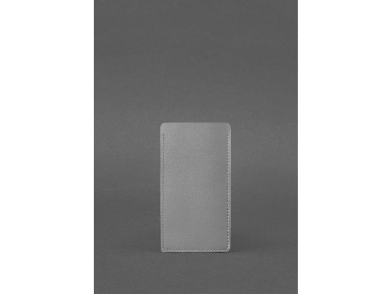 Кожаный чехол для iPhone 13 Серый, фото 2