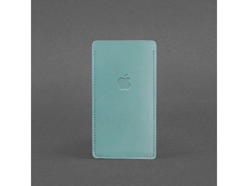 Кожаный чехол для iPhone 12 Тиффани, фото 3