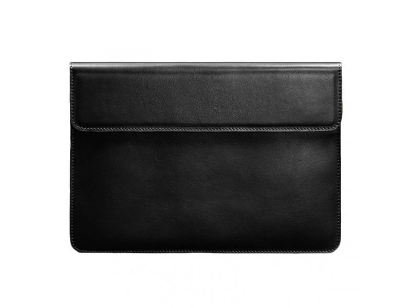 Кожаный чехол-конверт на магнитах для MacBook 13 Черный, фото 5