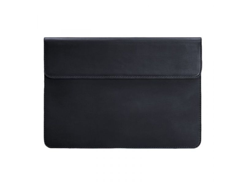 Кожаный чехол-конверт на магнитах для MacBook 13 Синий Crazy Horse, фото 4